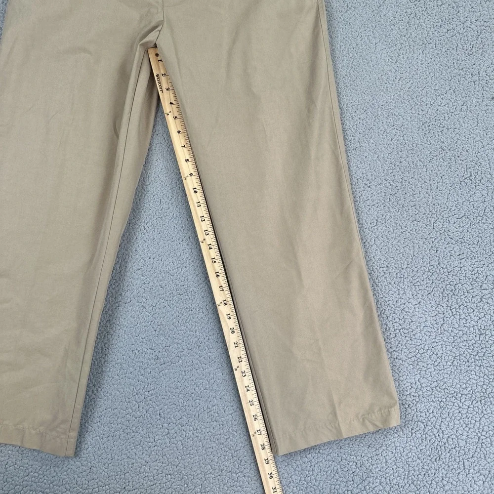 Dunning Golf Pants Men 36x29 Beige Straight Coolmax Stretch Pockets Logo